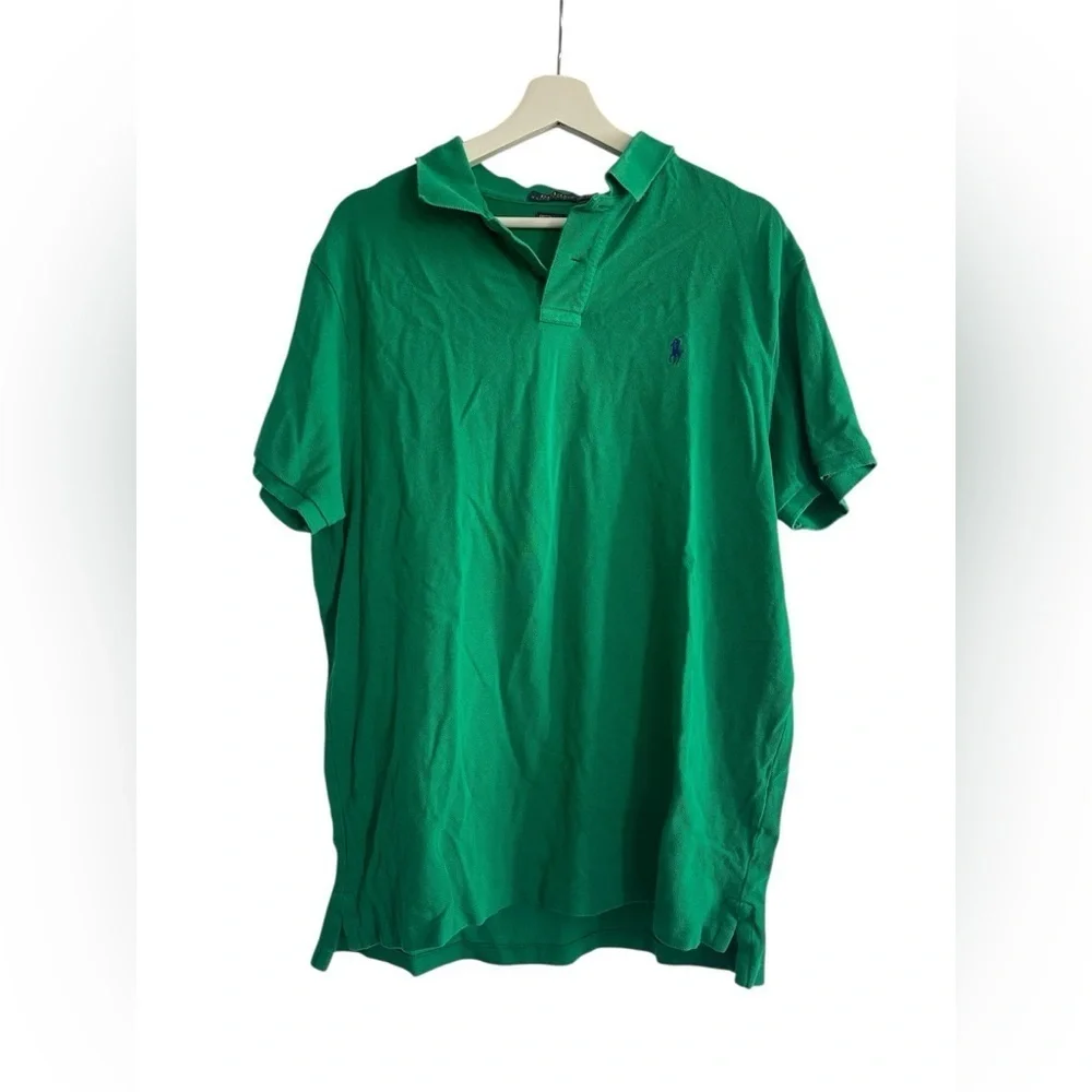 Polo by Ralph Lauren Green Men's Green Polo Shirt Size XL